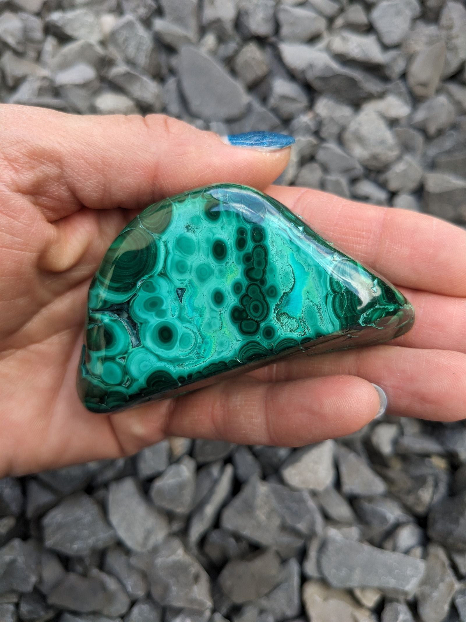 1 Malachite chrysocolle à poser - Aurore Lune 