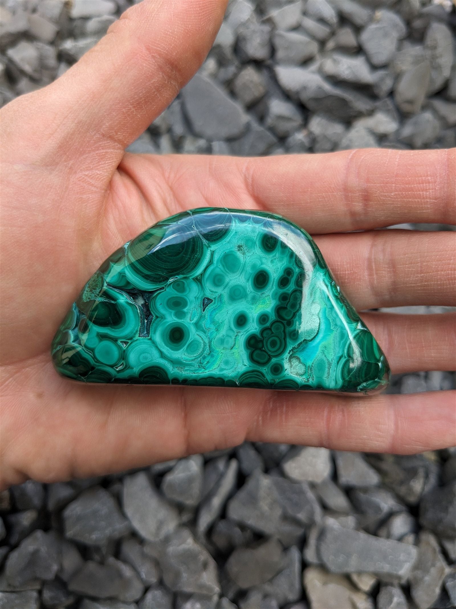 1 Malachite chrysocolle à poser - Aurore Lune 