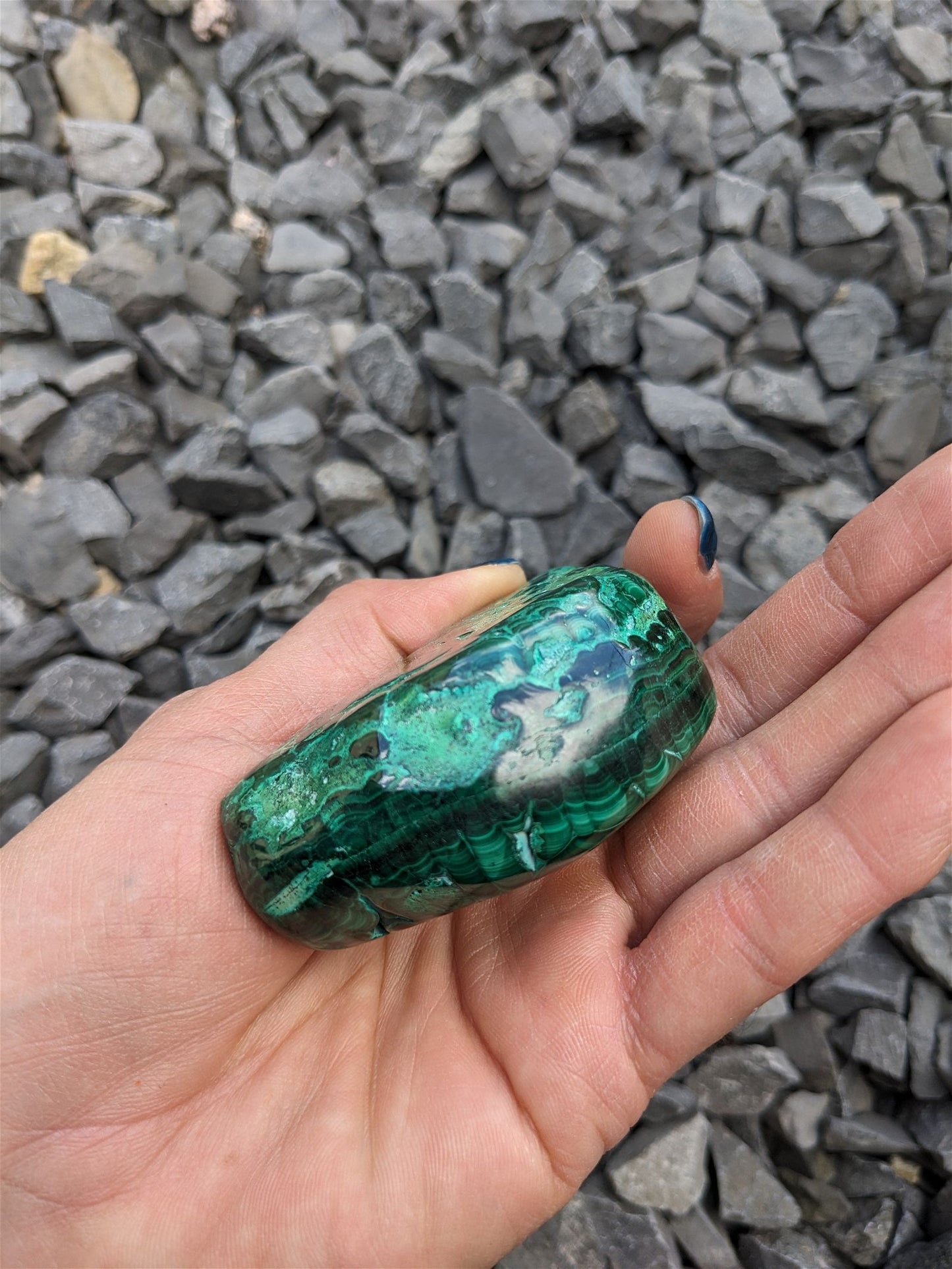 1 Malachite chrysocolle à poser - Aurore Lune 