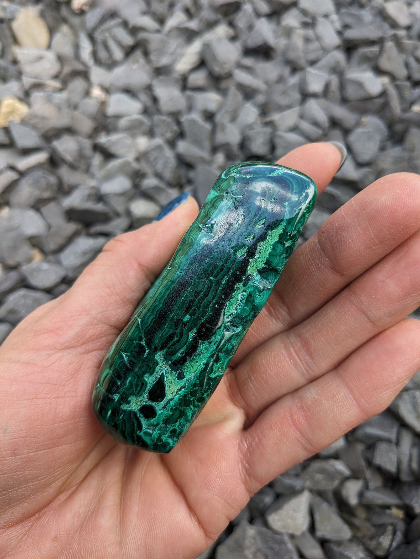 1 Malachite chrysocolle à poser - Aurore Lune 