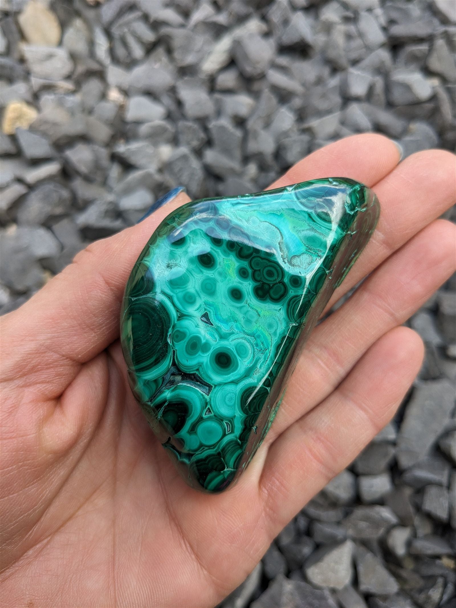 1 Malachite chrysocolle à poser - Aurore Lune 