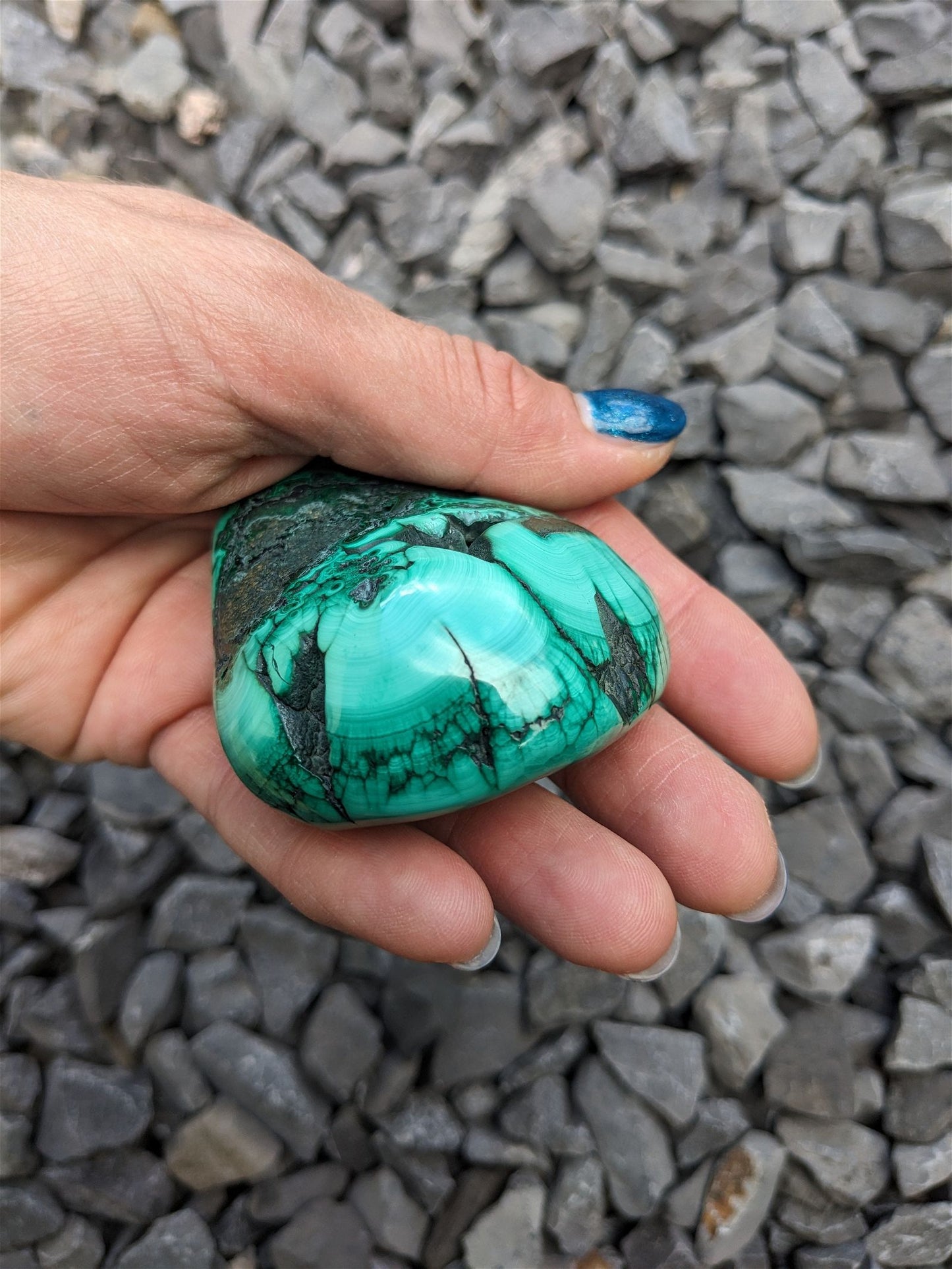 1 Malachite chrysocolle à poser - Aurore Lune 