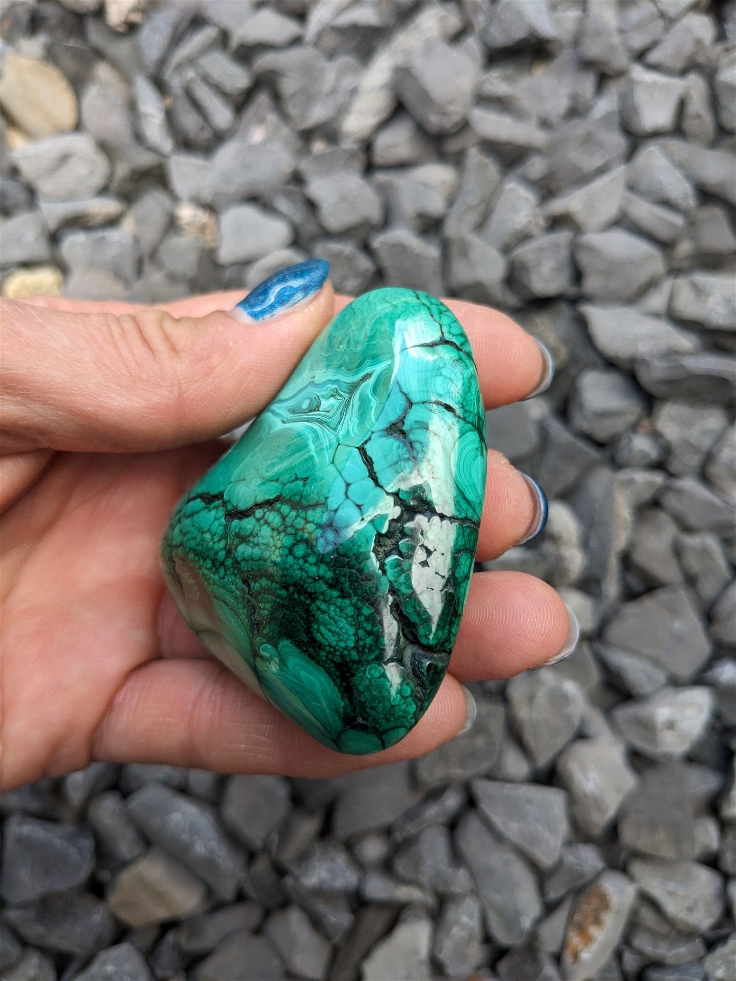 1 Malachite chrysocolle à poser - Aurore Lune 