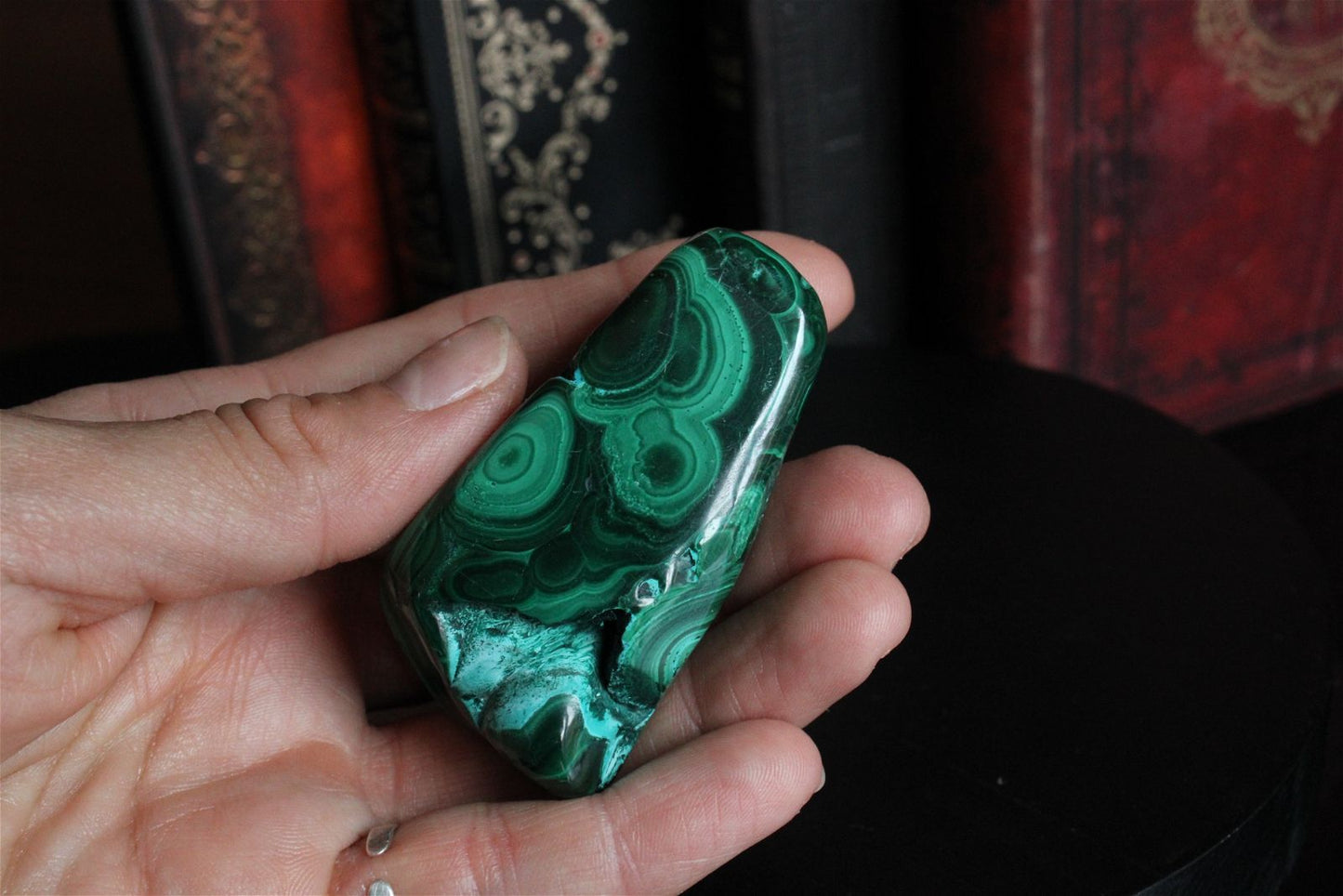 1 Malachite chrysocolle à poser 6.5 cm - Aurore Lune 