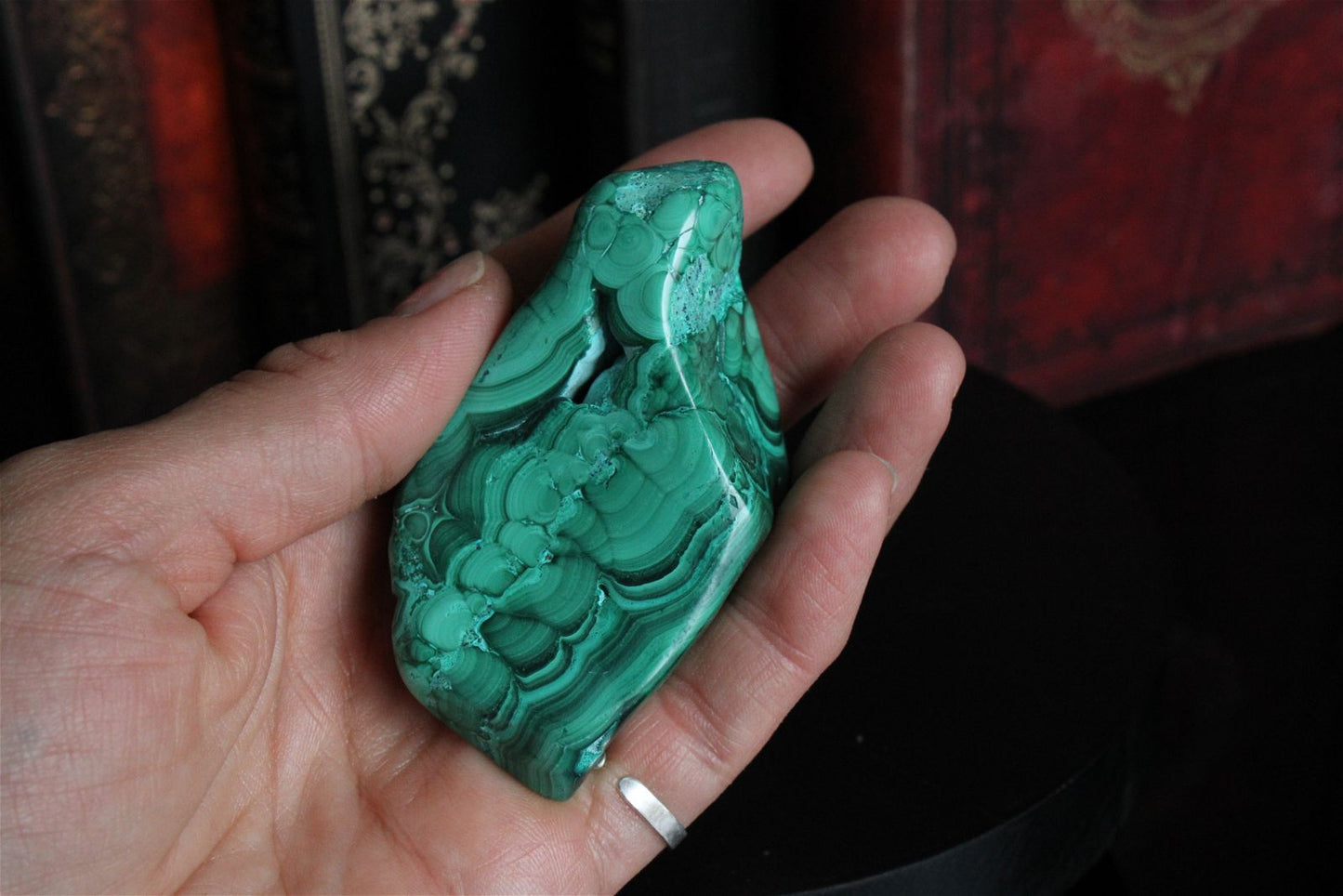 1 Malachite chrysocolle à poser 8 cm - Aurore Lune 