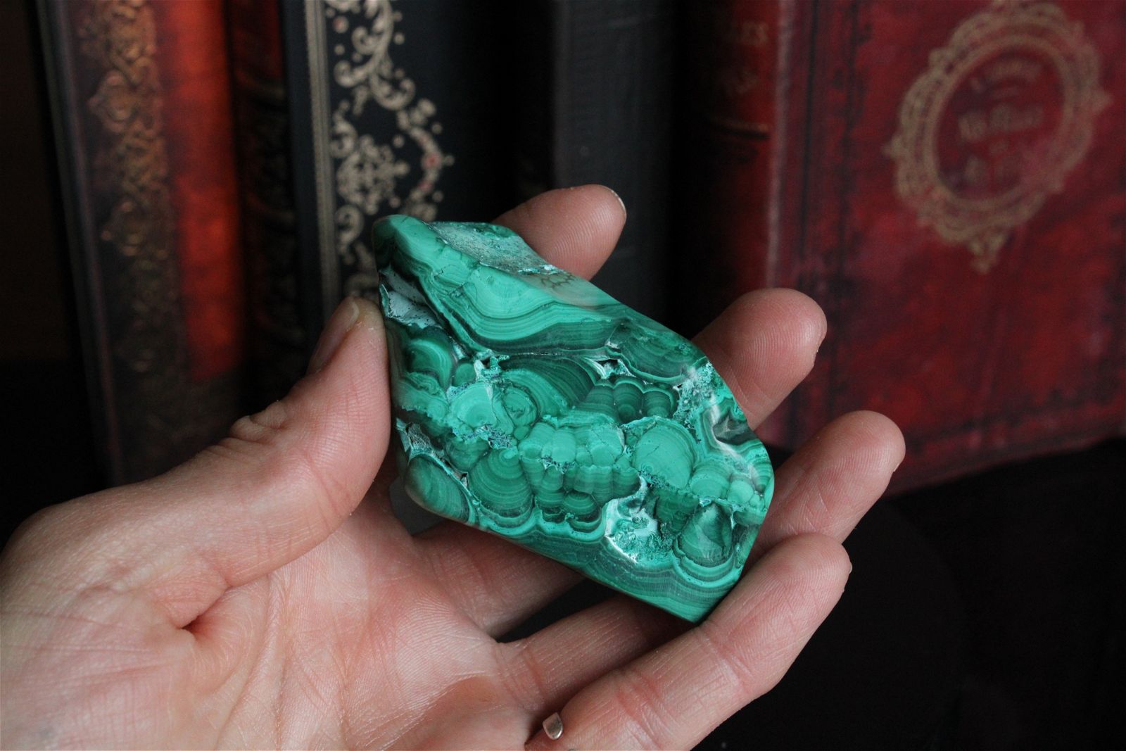 1 Malachite chrysocolle à poser 8 cm - Aurore Lune 