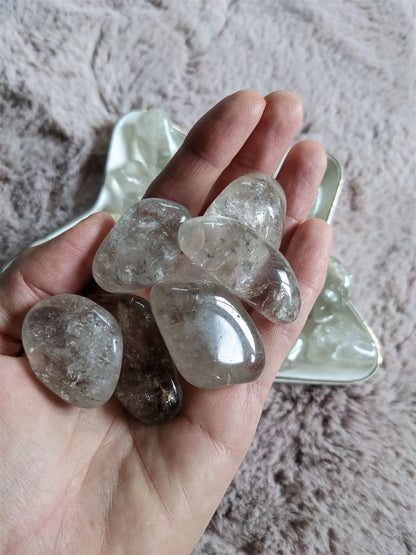 1 Pierre roulée en cristal de roche - Aurore Lune 
