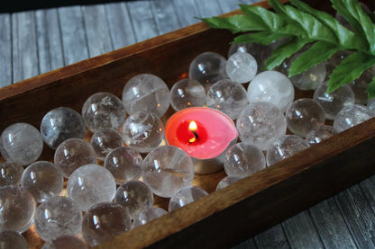1 Sphère en cristal de roche PETITE - Aurore Lune 