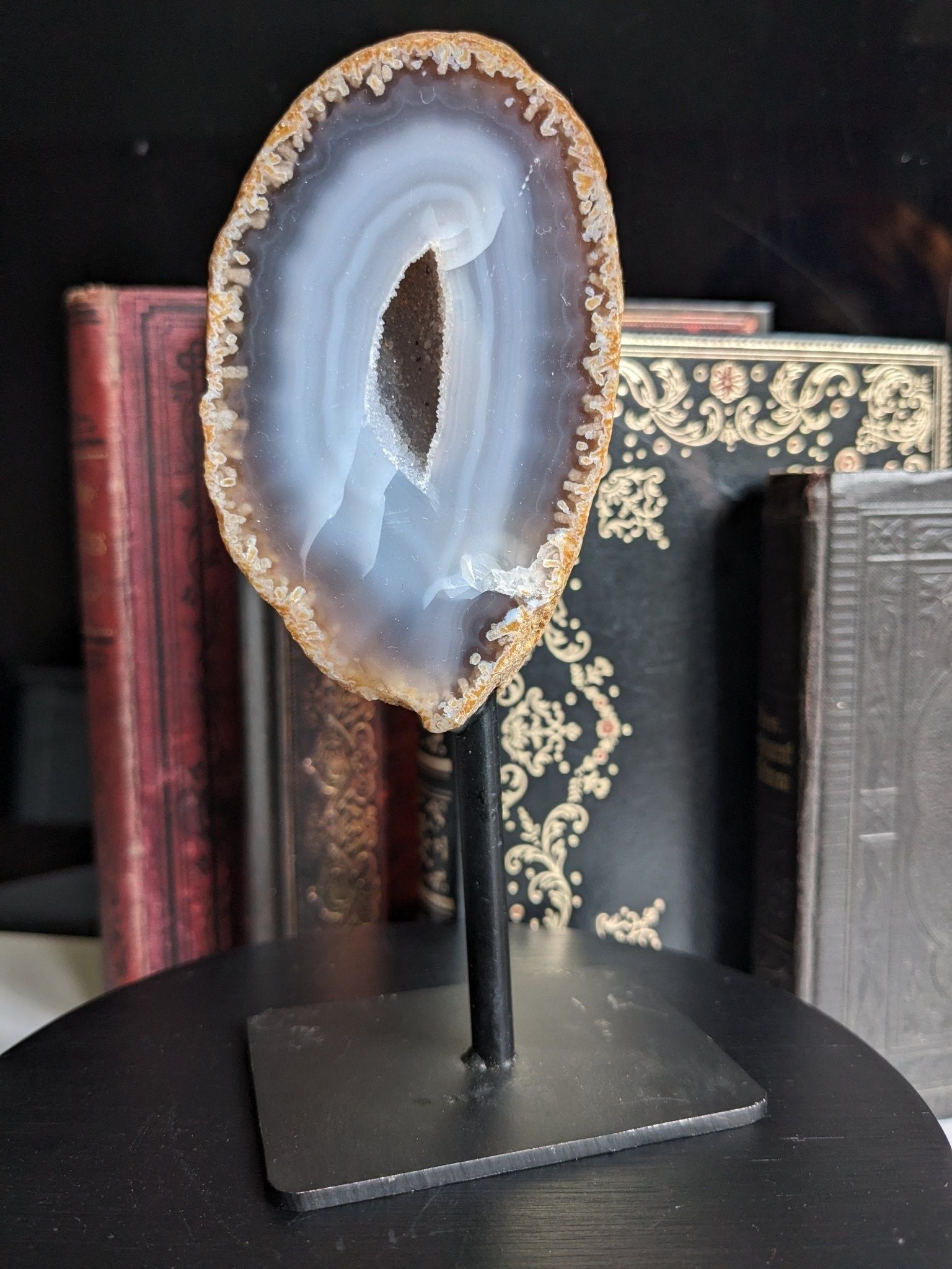 1 agate sur socle - Aurore Lune 