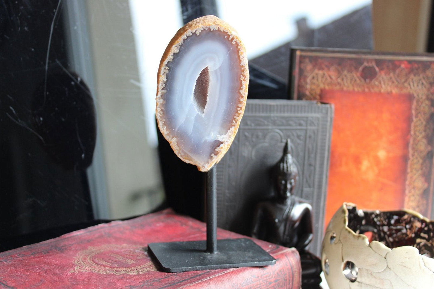 1 agate sur socle - Aurore Lune 