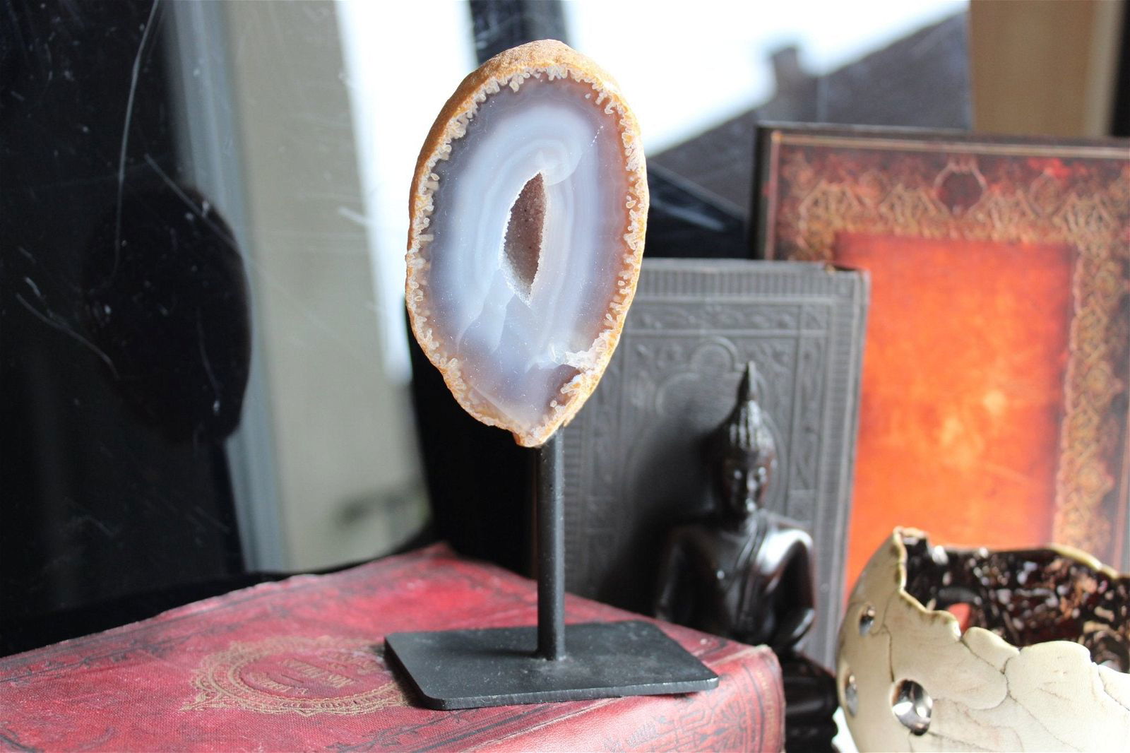 1 agate sur socle - Aurore Lune 
