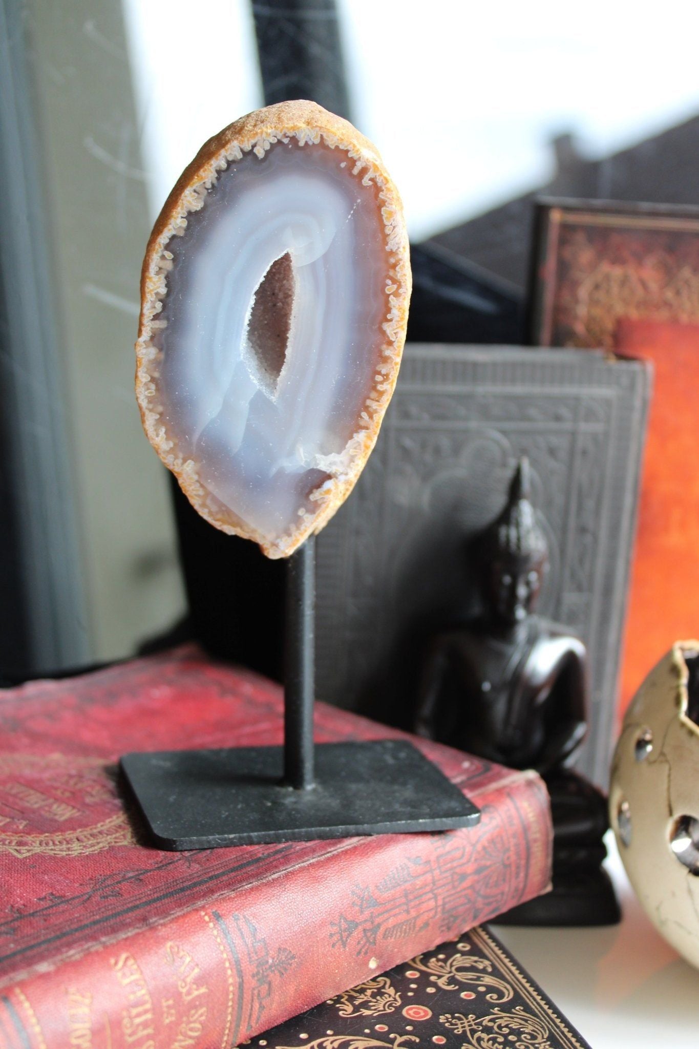 1 agate sur socle - Aurore Lune 