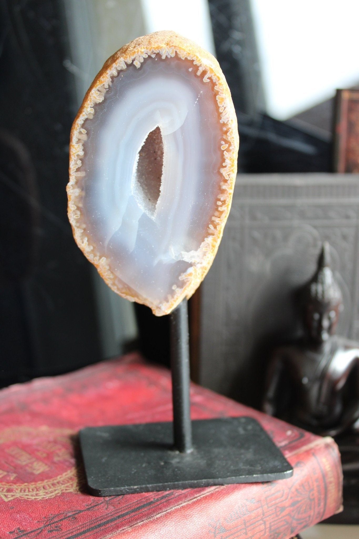 1 agate sur socle - Aurore Lune 