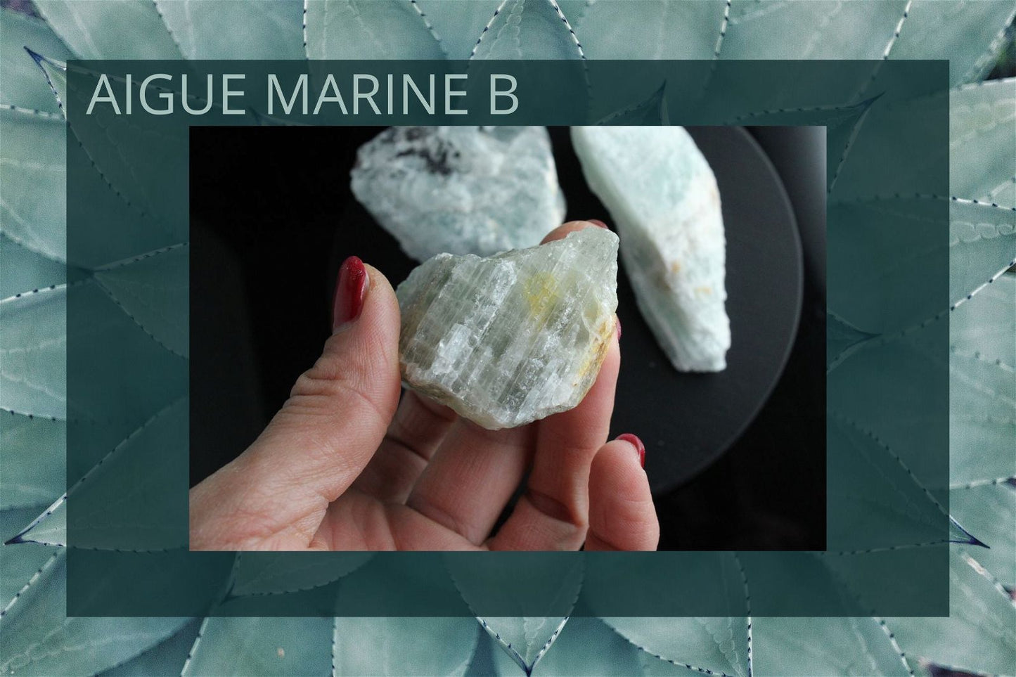 1 aigue marine brute AU CHOIX - Aurore Lune 