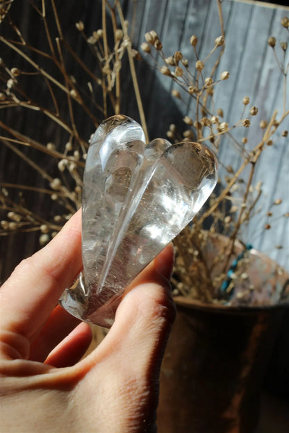 1 bel ange en cristal de roche 7.5 cm *COLIS* - Aurore Lune 