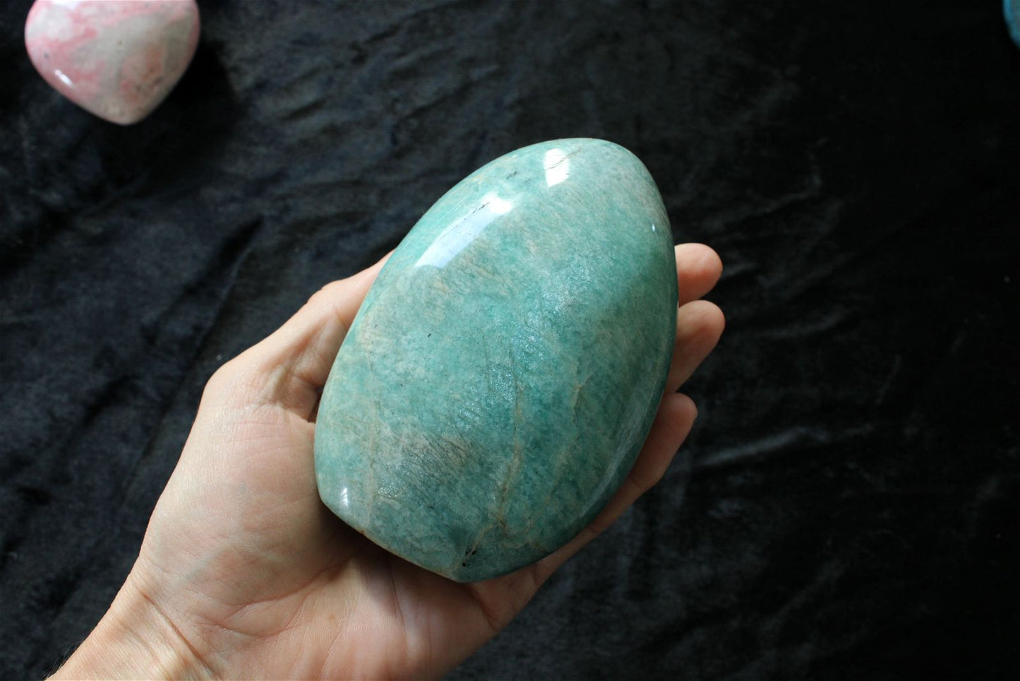 1 belle amazonite à poser 11.5 cm - Aurore Lune 