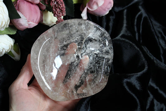 1 bol en cristal de roche  - COLIS - 1.3 kg - Aurore Lune 