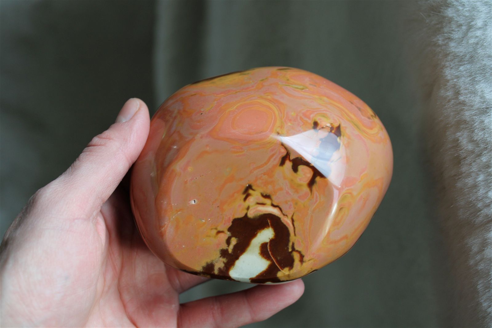 1 bol en jaspe polychrome - Aurore Lune 