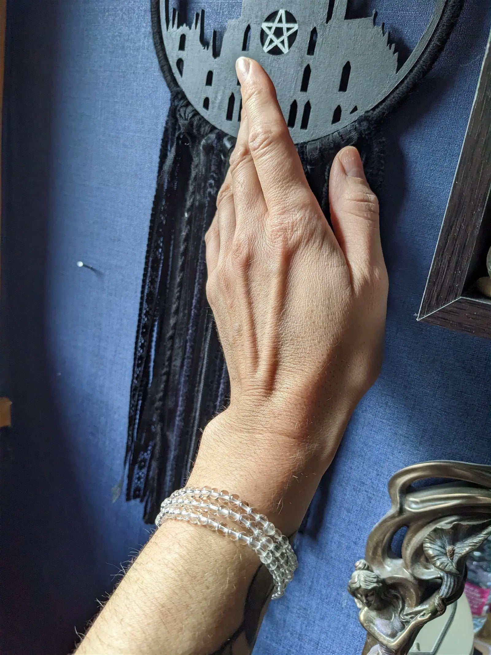 1 bracelet cristal de roche poignet fin à moyen - Aurore Lune 