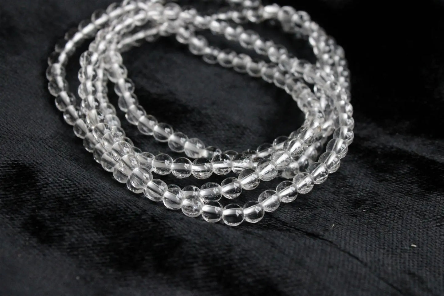 1 bracelet cristal de roche poignet fin à moyen - Aurore Lune 