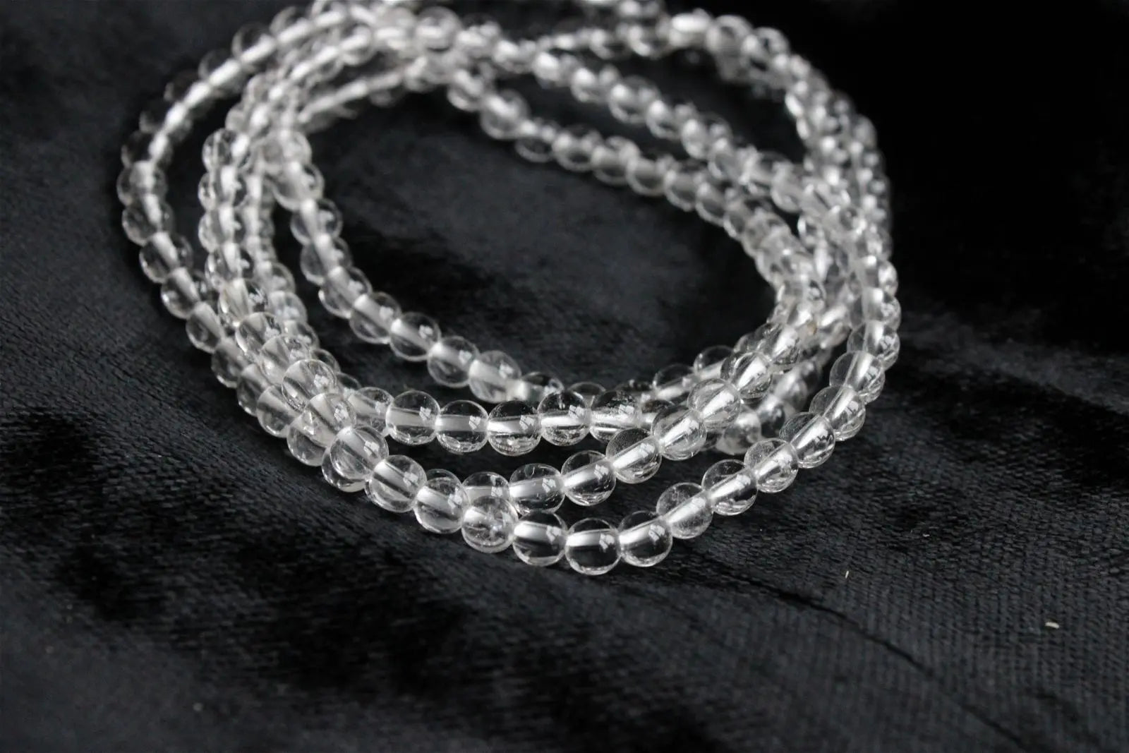 1 bracelet cristal de roche poignet fin à moyen - Aurore Lune 