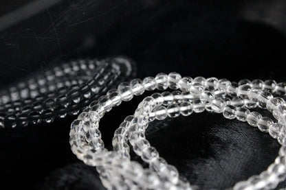 1 bracelet cristal de roche poignet fin à moyen - Aurore Lune 