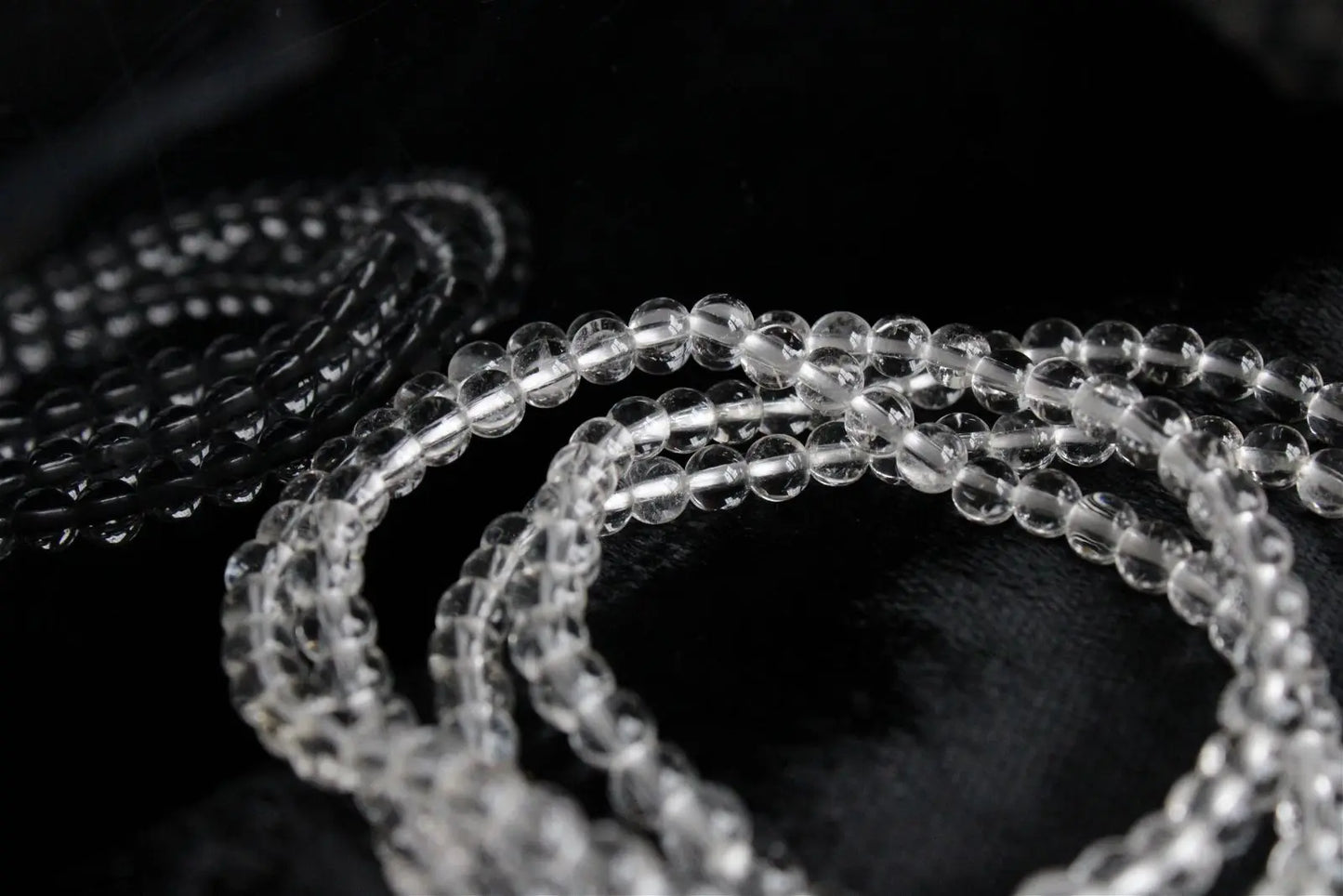 1 bracelet cristal de roche poignet fin à moyen - Aurore Lune 