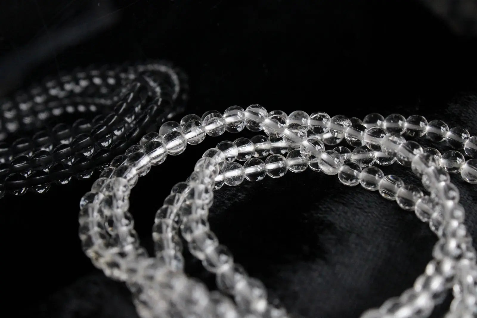 1 bracelet cristal de roche poignet fin à moyen - Aurore Lune 