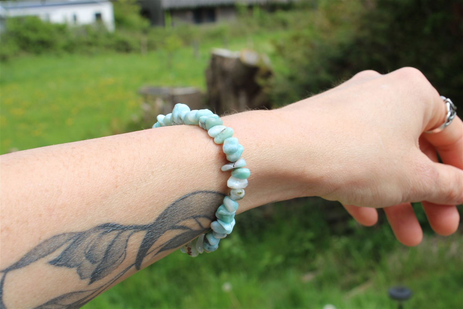 1 bracelet de larimar 16 cm - Aurore Lune 