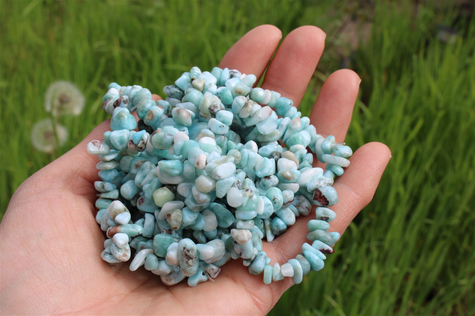 1 bracelet de larimar 16 cm - Aurore Lune 