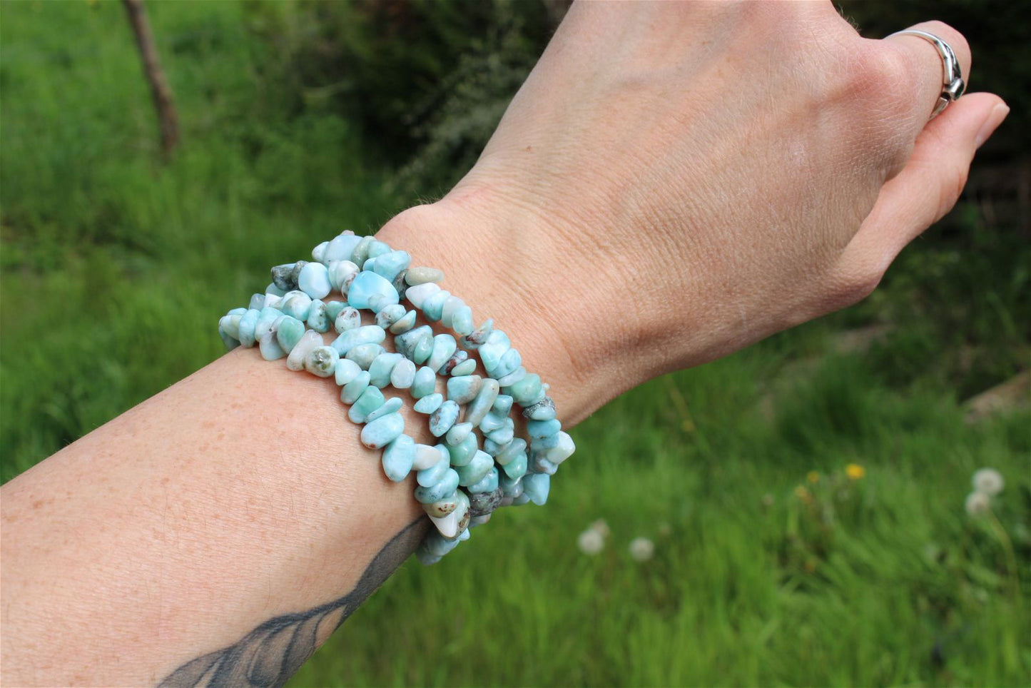 1 bracelet de larimar 16 cm - Aurore Lune 
