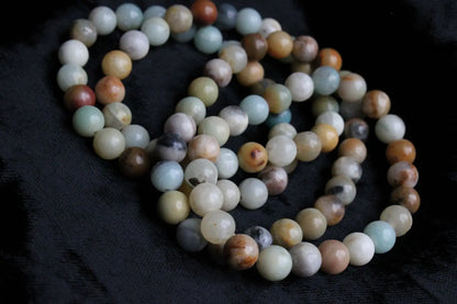1 bracelet en amazonite élastiqué - Aurore Lune 