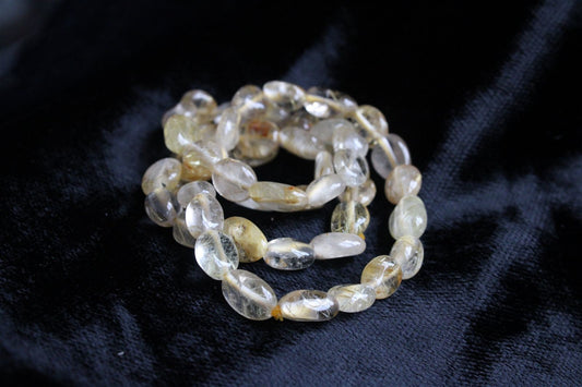 1 bracelet  quartz à rutilé - Aurore Lune 