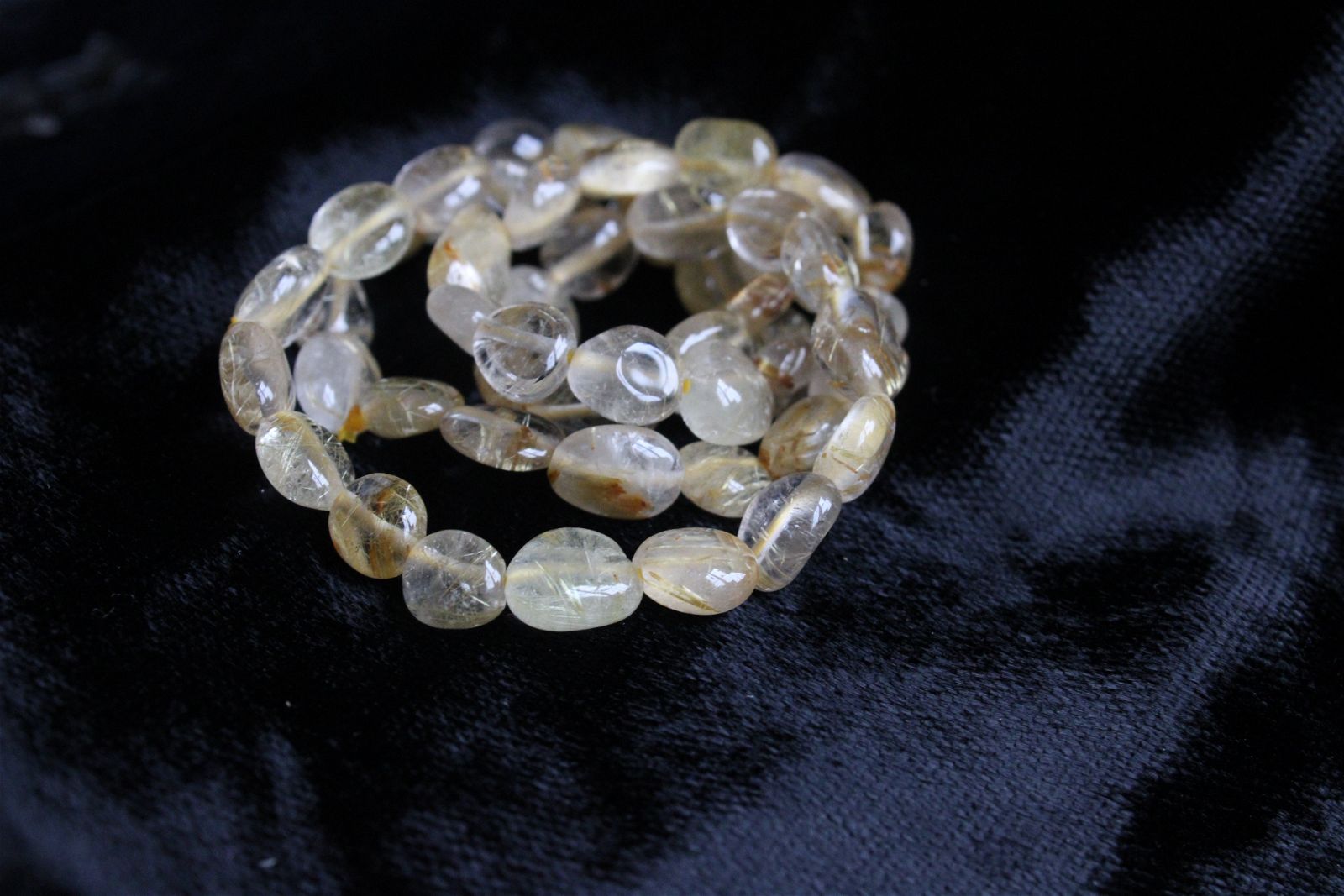 1 bracelet  quartz à rutilé - Aurore Lune 