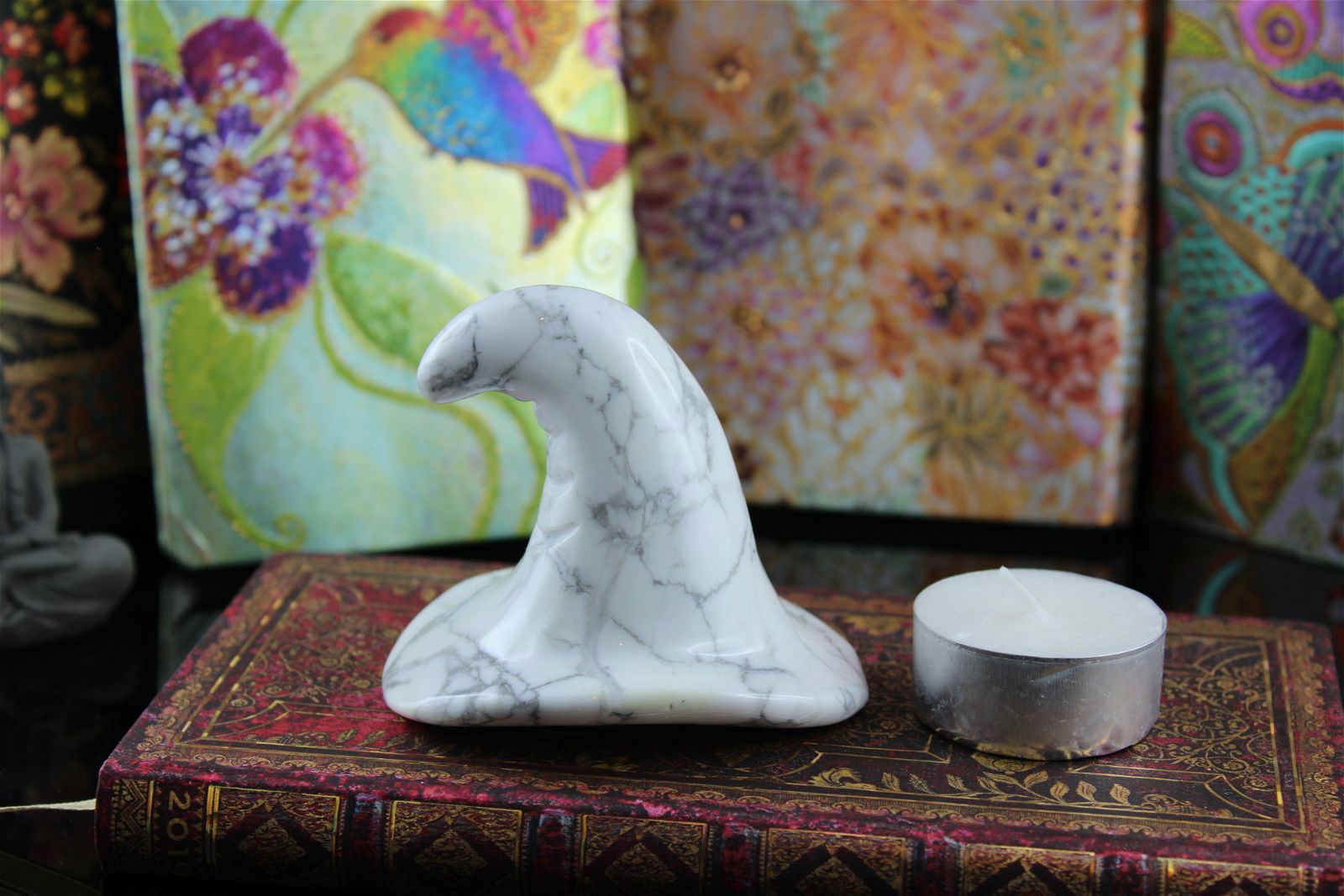 1 chapeau magique en howlite - Aurore Lune 