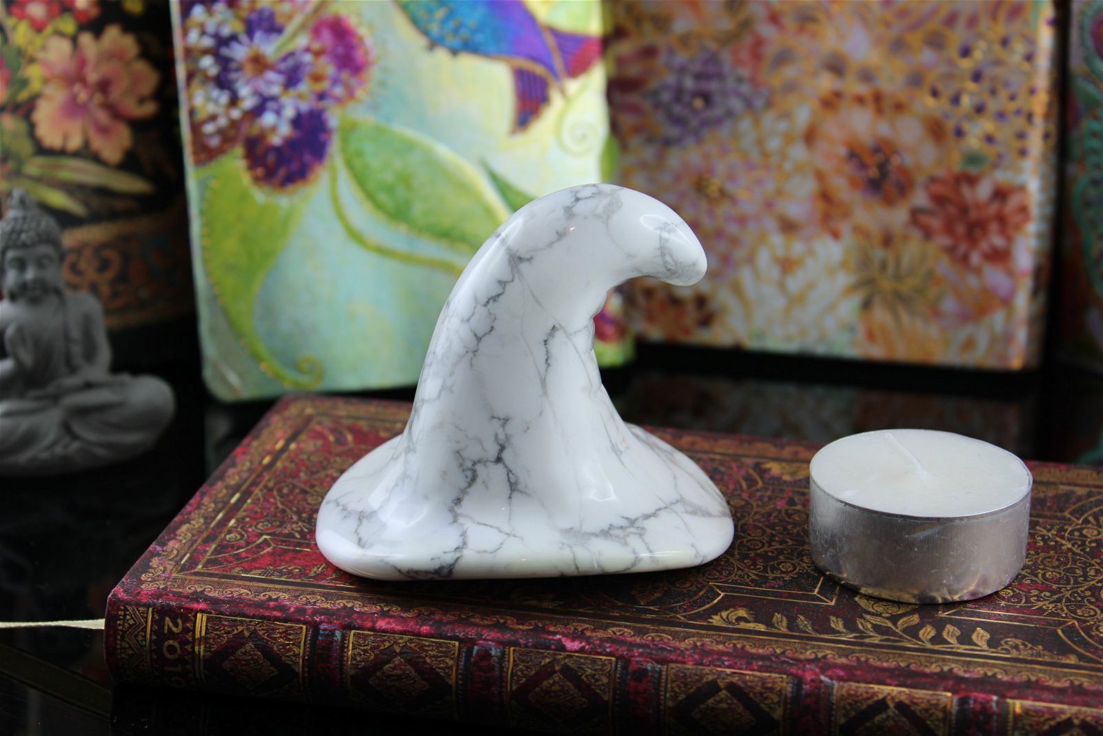1 chapeau magique en howlite - Aurore Lune 