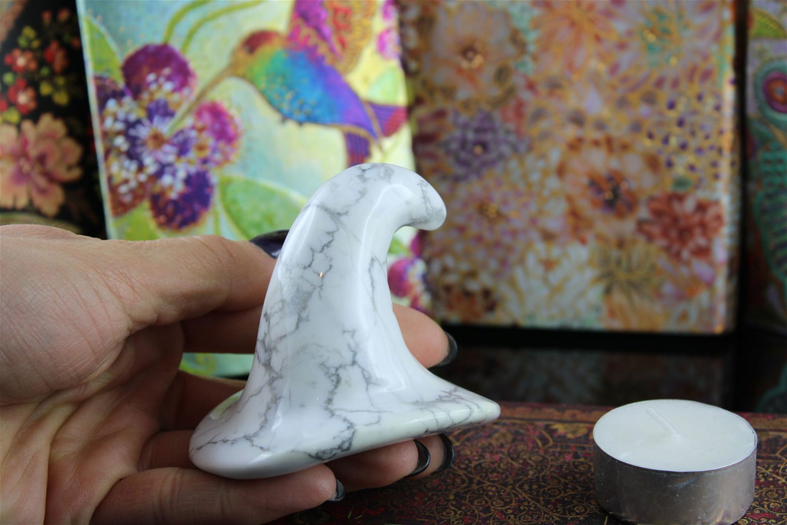 1 chapeau magique en howlite - Aurore Lune 