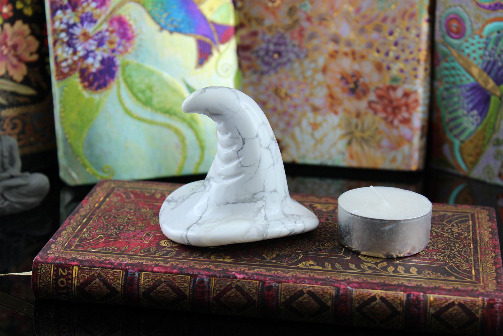 1 chapeau magique en howlite - Aurore Lune 