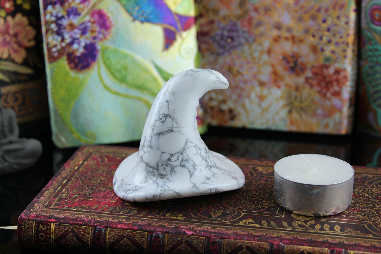 1 chapeau magique en howlite - Aurore Lune 