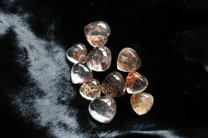 1 coeur de quartz lodolite - Aurore Lune 