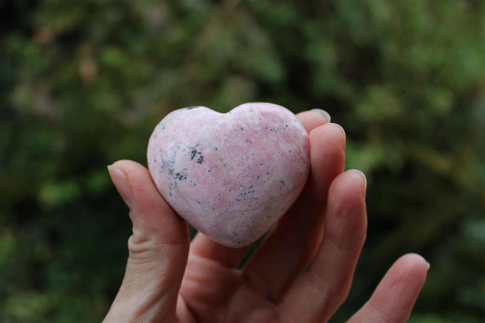 1 coeur rhodochrosite du Pérou photos contractuelles - Aurore Lune 