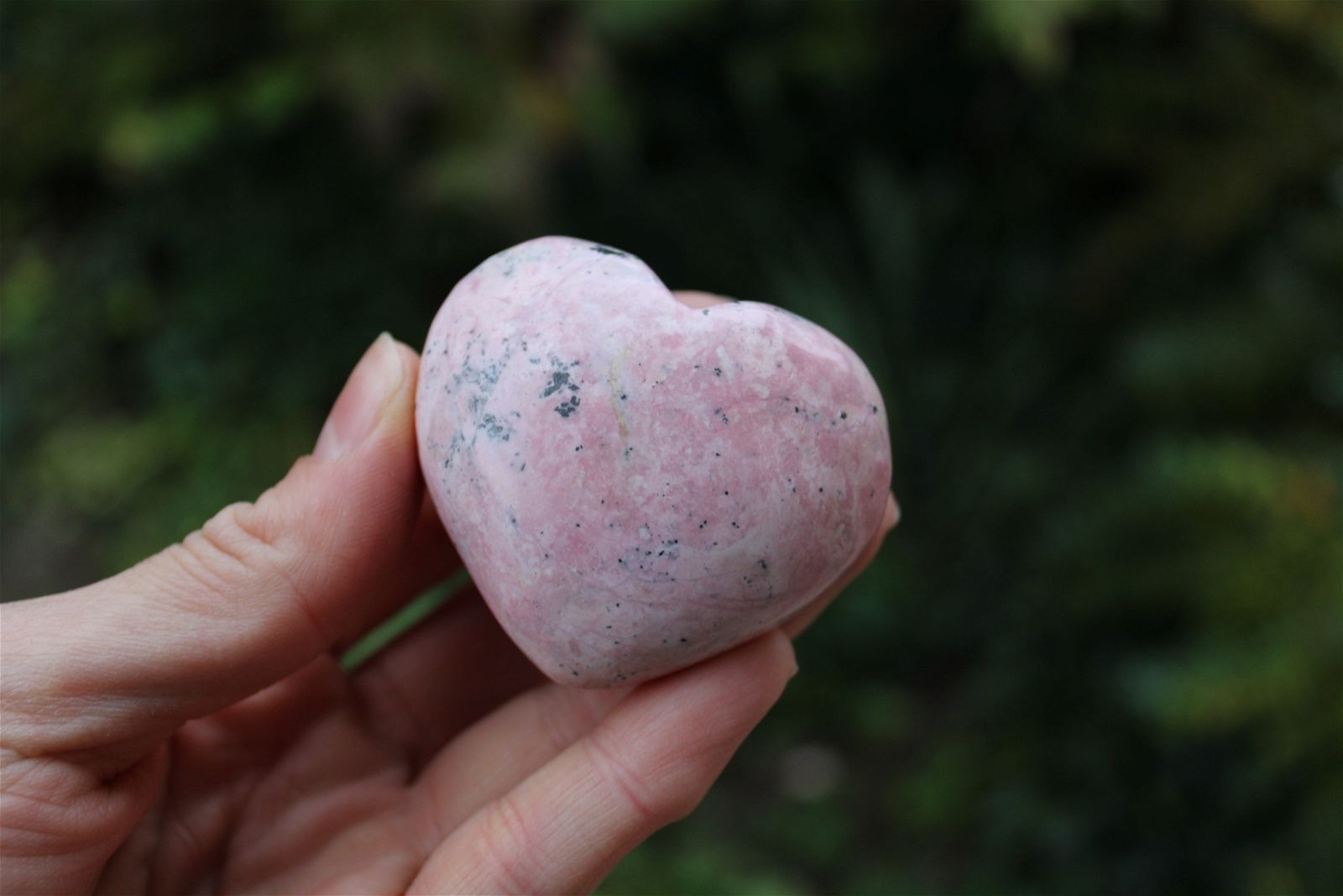 1 coeur rhodochrosite du Pérou photos contractuelles - Aurore Lune 