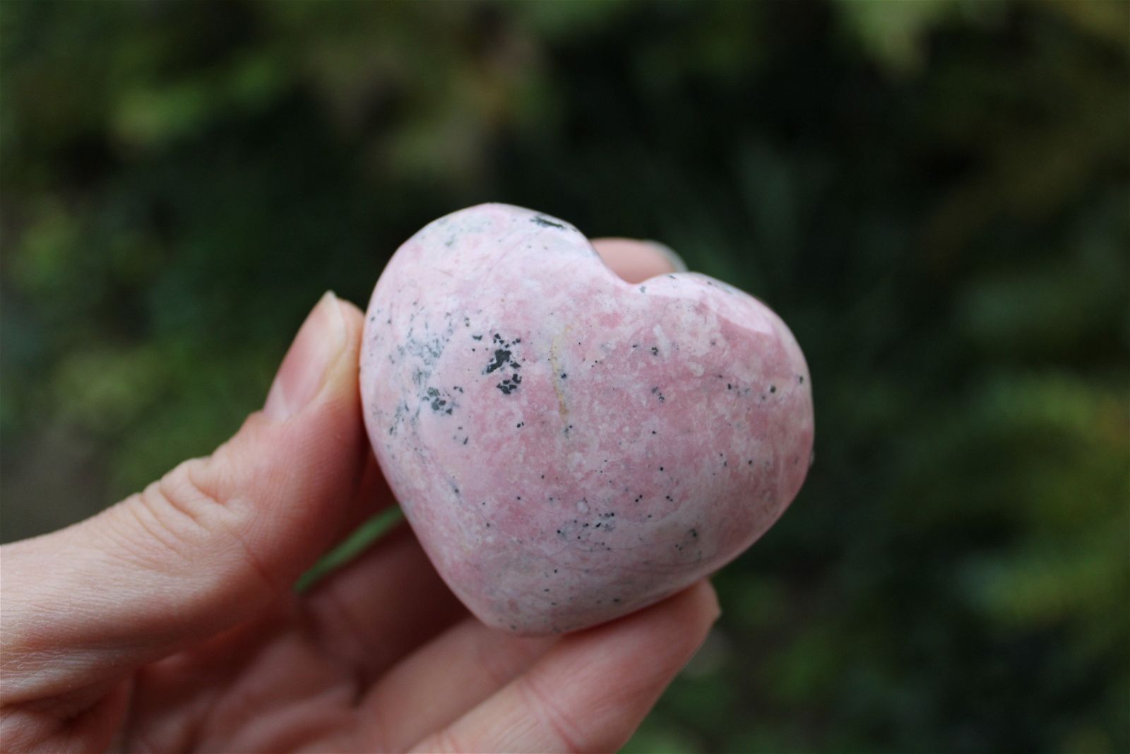 1 coeur rhodochrosite du Pérou photos contractuelles - Aurore Lune 