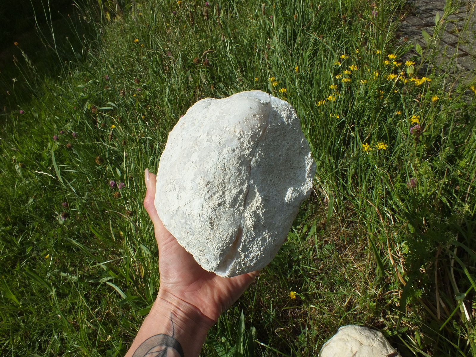 1  demi géode de cristal de roche 19x14 cm - AU CHOIX - Aurore Lune 
