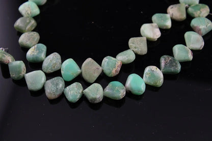 1 fil de perles en chrysoprase photo contractuelle - Aurore Lune 