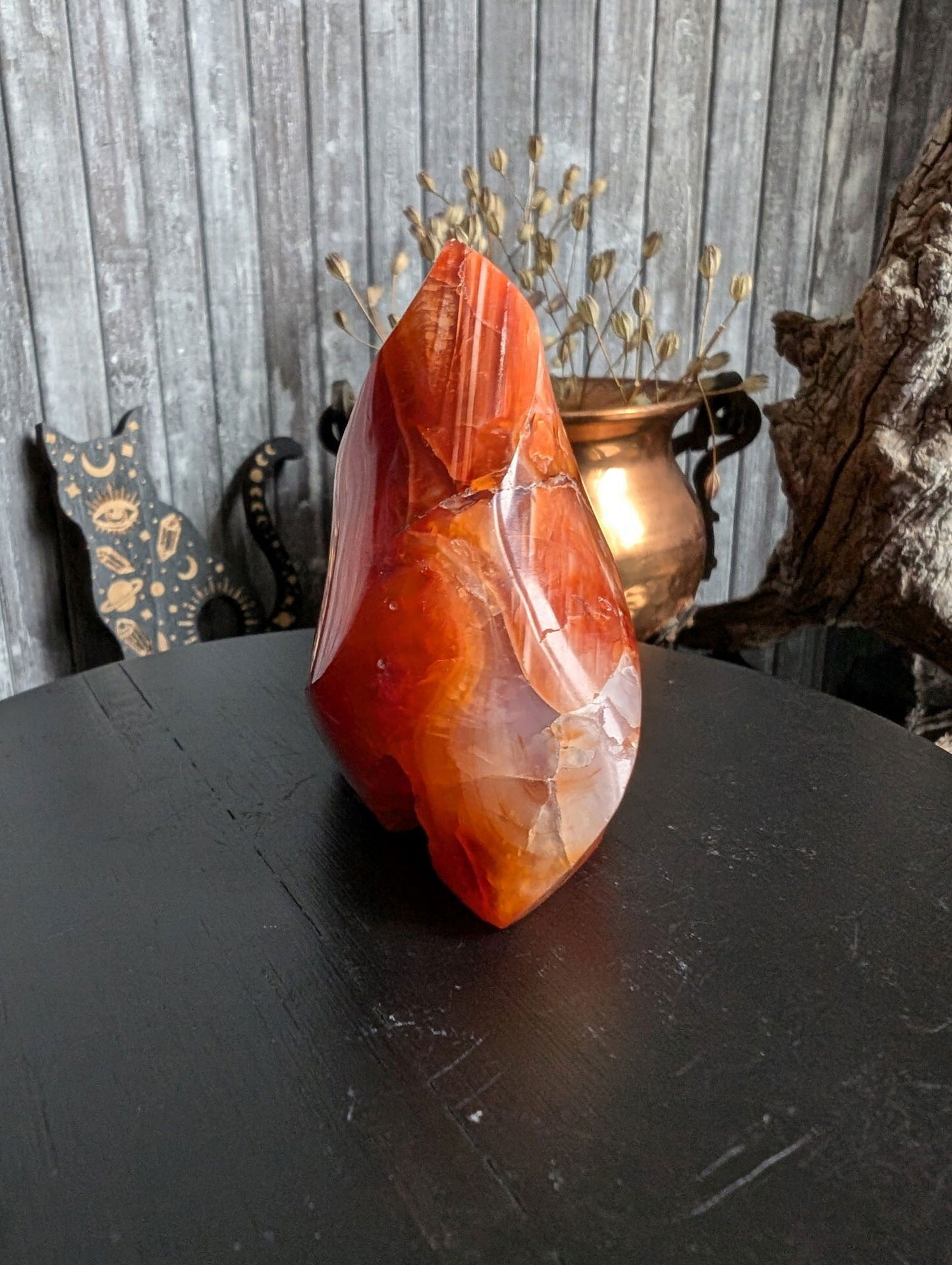 1 flamme en cornaline - Aurore Lune 