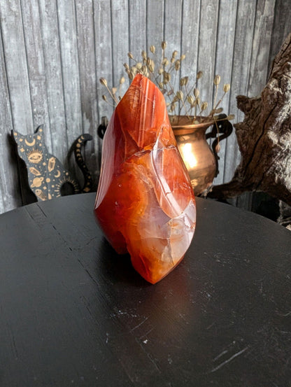 1 flamme en cornaline - Aurore Lune 