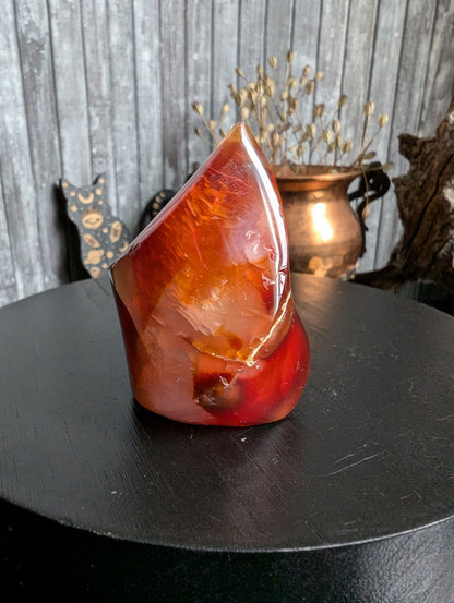 1 flamme en cornaline - Aurore Lune 