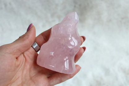 1 flamme en quartz rose  - COLISSIMO ou MONDIAL RELAY - Aurore Lune 