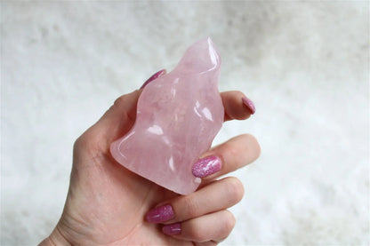 1 flamme en quartz rose  - COLISSIMO ou MONDIAL RELAY - Aurore Lune 
